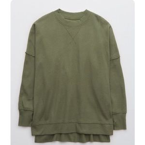 Aerie textured oversized sweatshirt